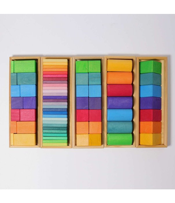 Grimm's  Grimm's- Houten Vormen & Kleuren Set (70-delig)