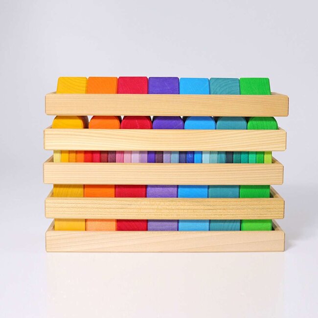 Grimm's- Houten Vormen & Kleuren Set (70-delig)
