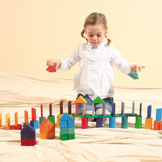 Grimm's- Houten Vormen & Kleuren Set (70-delig)