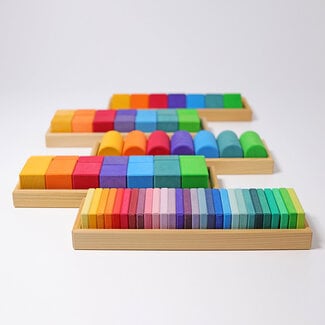 Grimm's  Houten Vormen & Kleuren Set (70-delig)