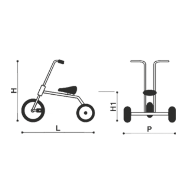 Italtrike - Atlantic - Kleine Driewieler 2+