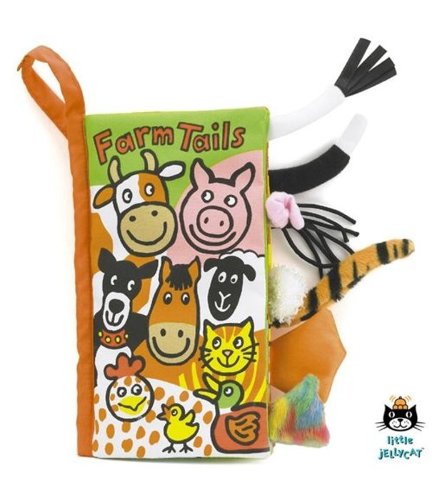 JellyCat JellyCat - Staartenboek - Farm Tails Book | 0+