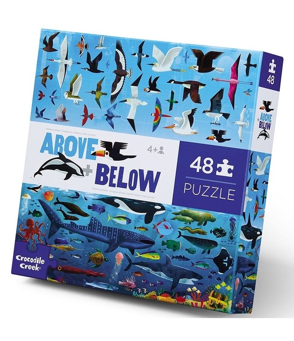 Crocodile Creek Crocodile Creek - Puzzel Above & Below - Sea & Sky (48-delig) | 4+