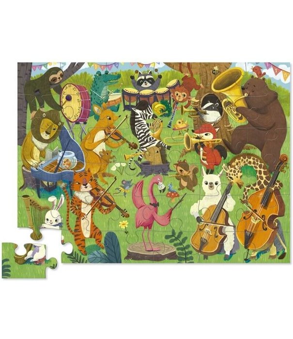 Crocodile Creek Crocodile Creek - Vloerpuzzel -Dierenorkest (36-delig) | 3+