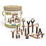 Guidecraft Natuurlijke Houten Bouw Elementen & Blokken Schors (36-delig) | 3+