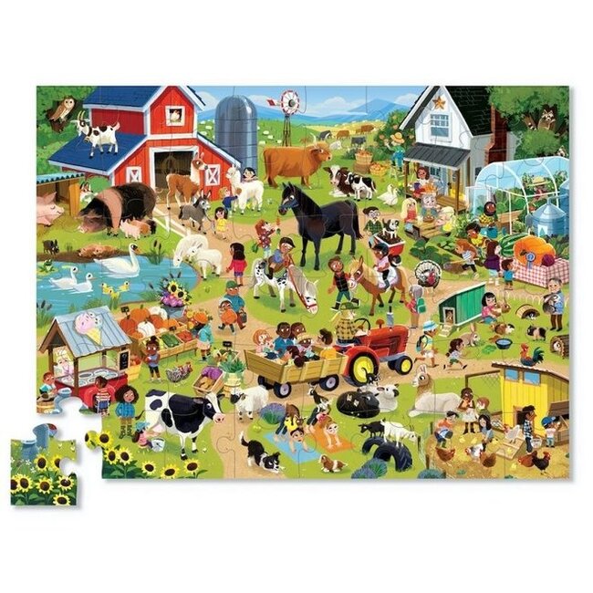 Crocodile Creek Puzzel - Day at the Farm (48-delig) | 4+
