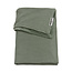 Meyco Ledikantdeken Knit Basic - Forest Green & Velvet 100x150 cm
