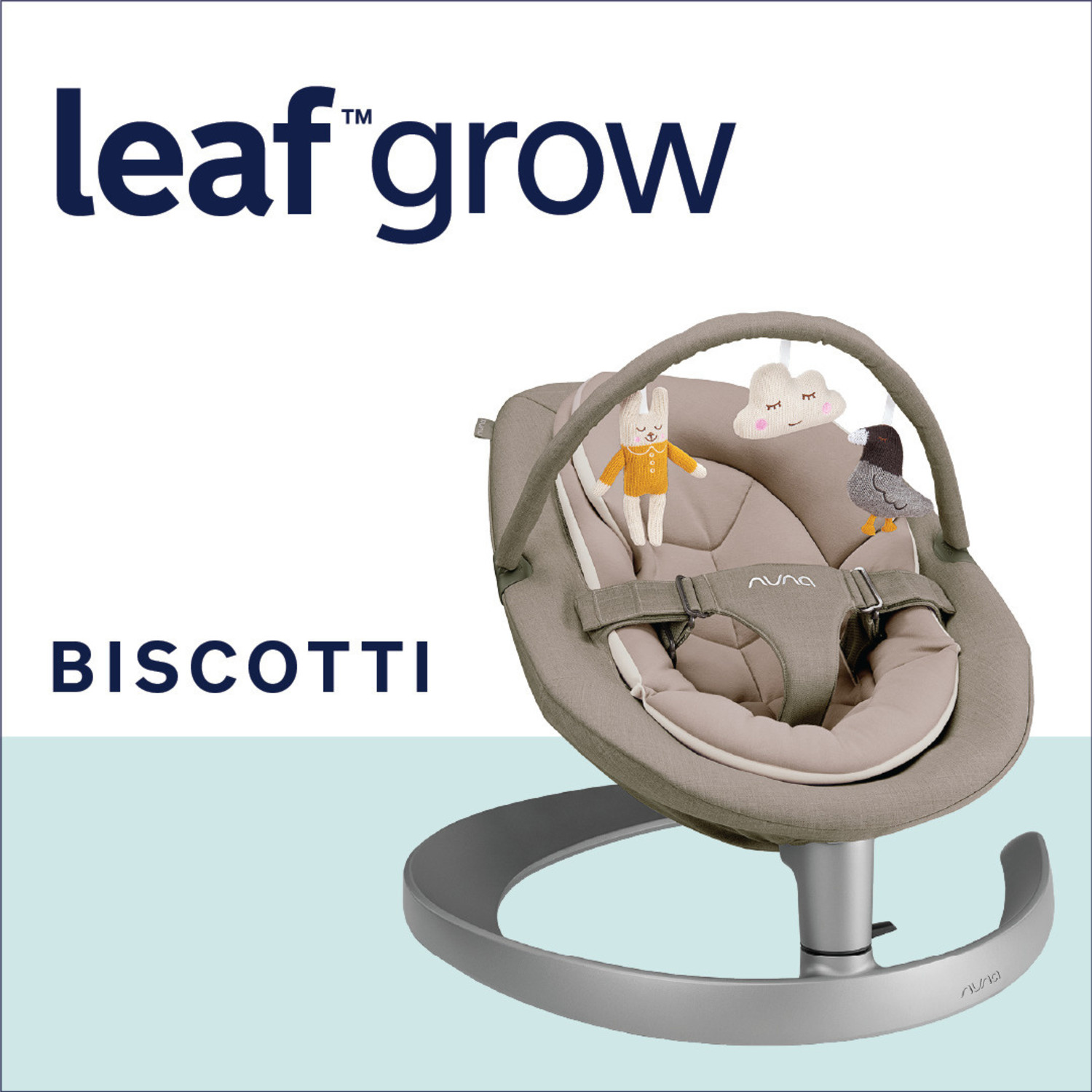 Nuna Leaf Grow Wipstoel - Biscotti || Praktische en wipstoel - JUTTER & Co.