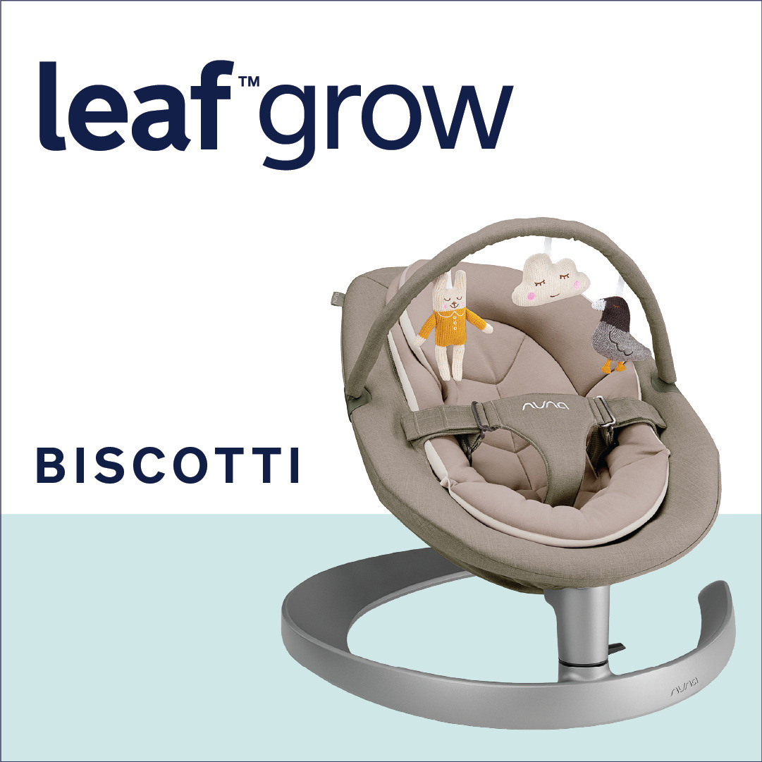 Nuna Leaf Grow Wipstoel - Biscotti || Praktische en mooie wipstoel - & Co.