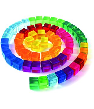 Lucent Cubes - Transparant Gekleurde Blokken (100-delig)