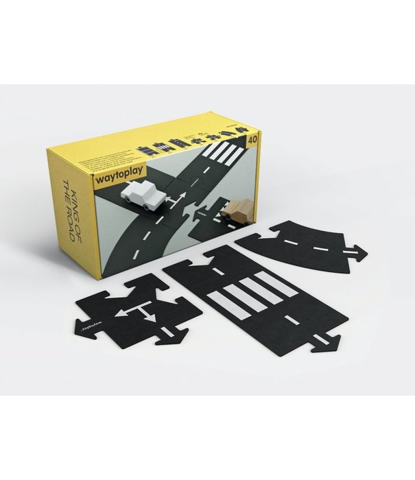 Waytoplay Waytoplay - Flexibele Autobaan - King of the Road Set (40-delig)