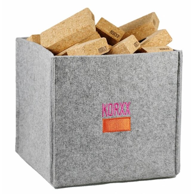 Korxx - Cuboid M Filzbox - 60 bouwstenen