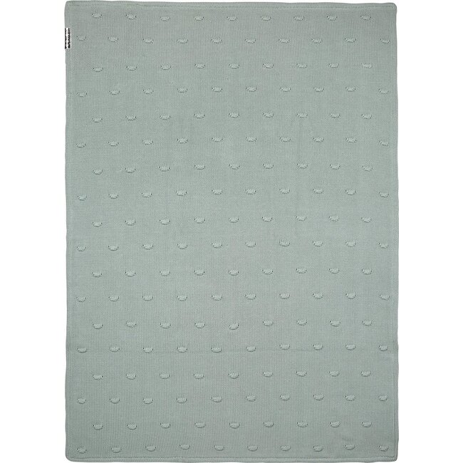 Meyco - Wiegdeken Velvet Knots - Forest Green 75x100cm