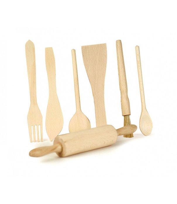 Les Petits - Houten Keukenaccessoires Set | 7-delig