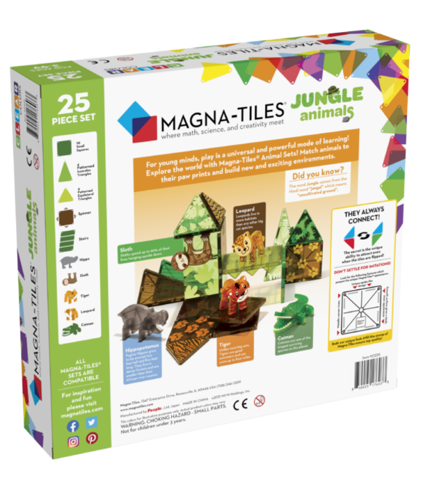 Magna-Tiles Magna-Tiles - Jungle Animals  Dieren Set (25-delig)