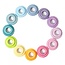 Grimm's - Houten Bouw Ringen - Pastel (24-delig)