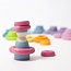 Grimm's - Houten Bouw Ringen - Pastel (24-delig)