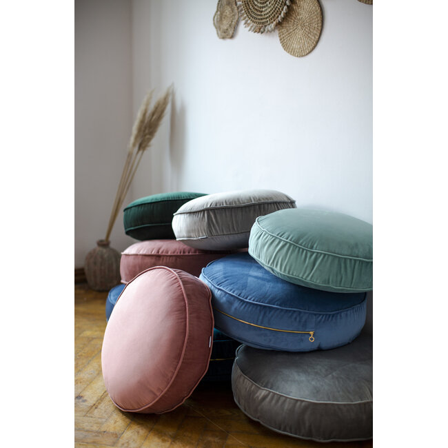 * Betty's Home - Big Pouf Kussen Velvet - Geel