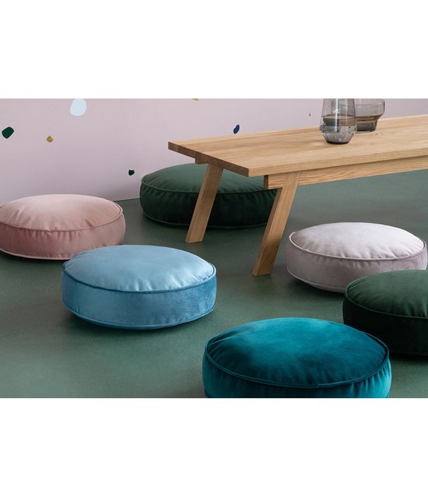 Betty's Home Betty's Home - Big Pouf Kussen Velvet - Geel