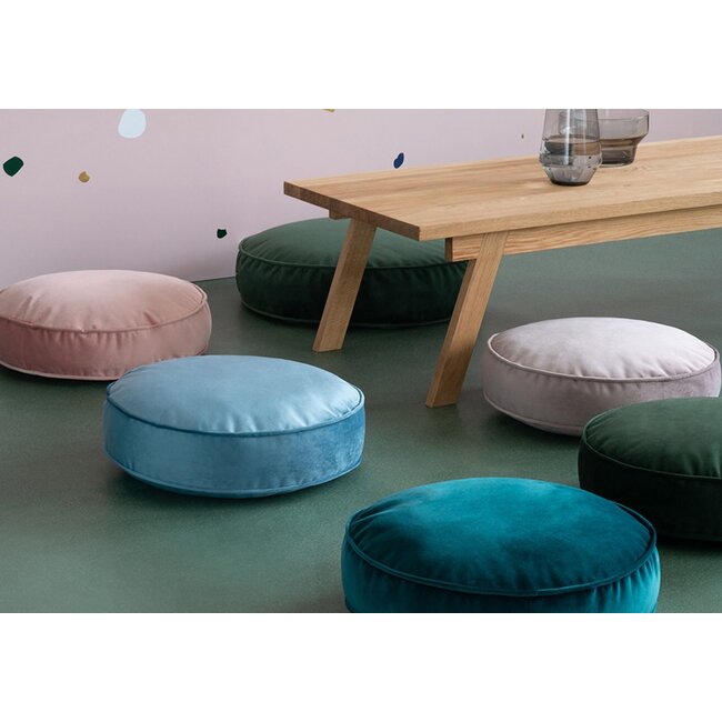 * Betty's Home - Big Pouf Kussen Velvet - Geel