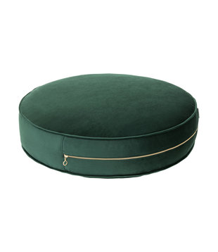 * Big Pouf Kussen Velvet - Groen