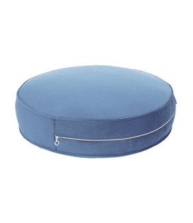 Big Pouf Kussen Velvet - Blauw