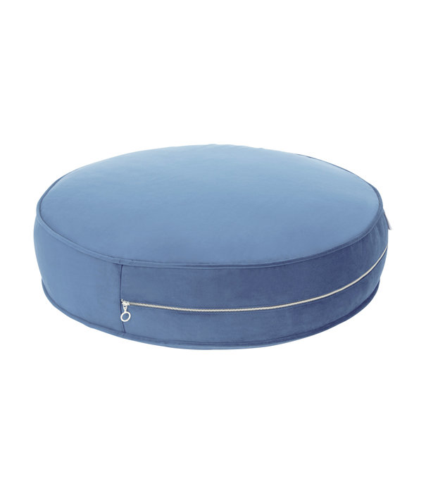 Betty's Home Betty's Home - Big Pouf Kussen Velvet - Blauw