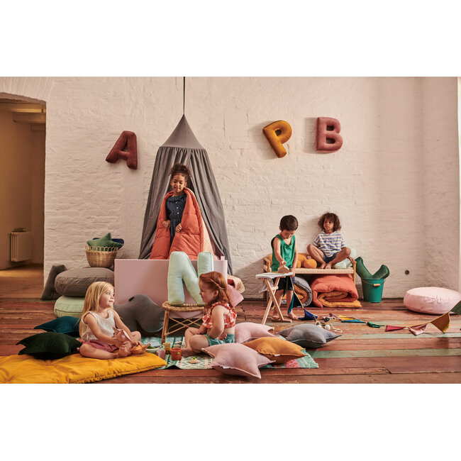* Betty's Home - Velvet Kussen Ster - Geel (50 cm)