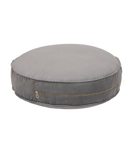 Big Pouf Kussen Velvet - Zilver Grijs