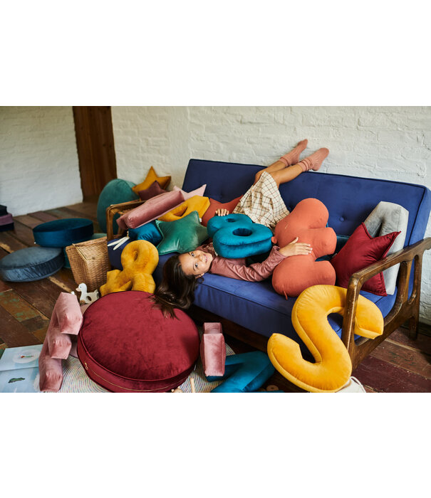 Betty's Home * Betty's Home - Big Pouf Kussen Velvet - Groen