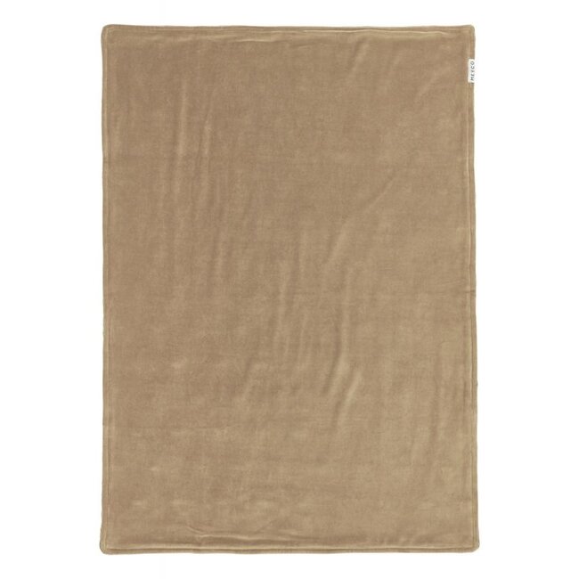 Meyco - Wiegdeken Velvet Knots - Taupe 75x100cm