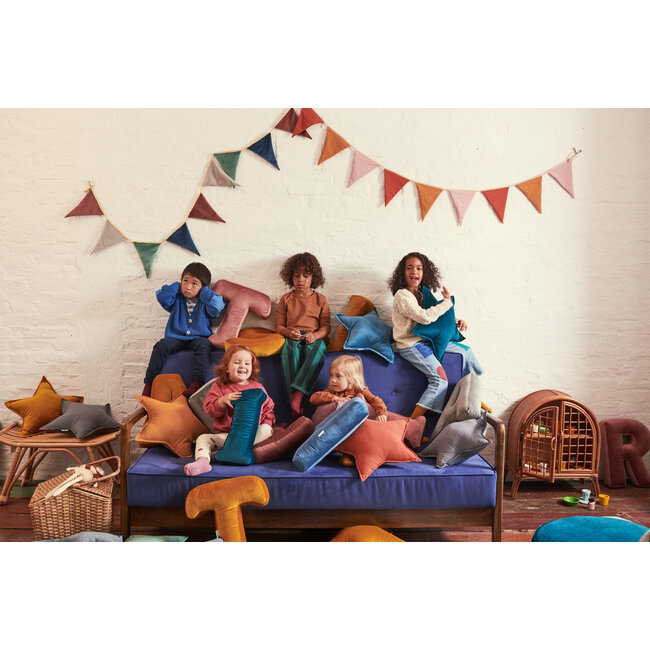 * Betty's Home - Velvet Kussen Ster - Groen (50 cm)