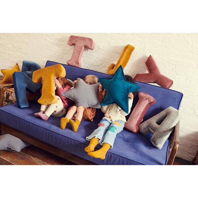 * Betty's Home - Velvet Kussen Ster - Groen (50 cm)