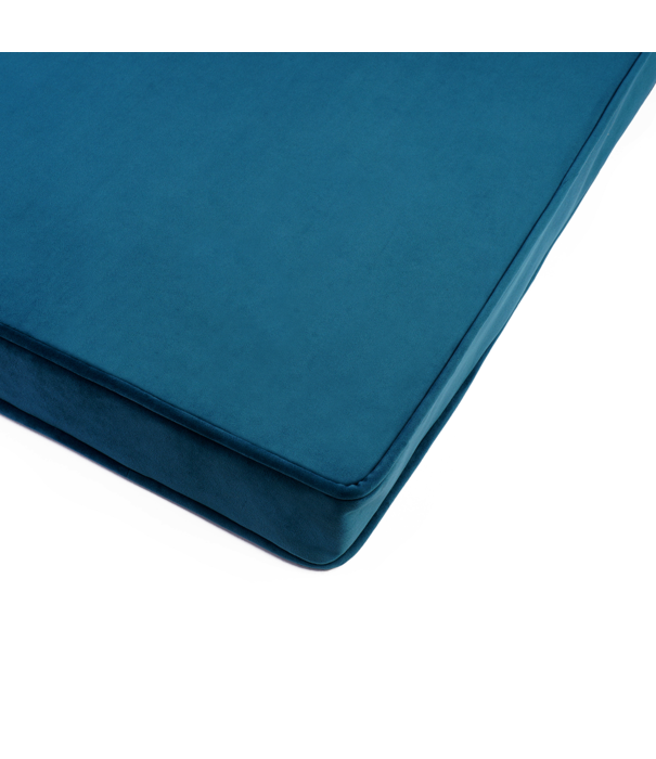 Betty's Home Betty's Home - Velvet Speelmatras Kussen - Petrol Blauw