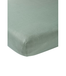 Ledikant Jersey Hoeslaken Stone Green || 2-pack