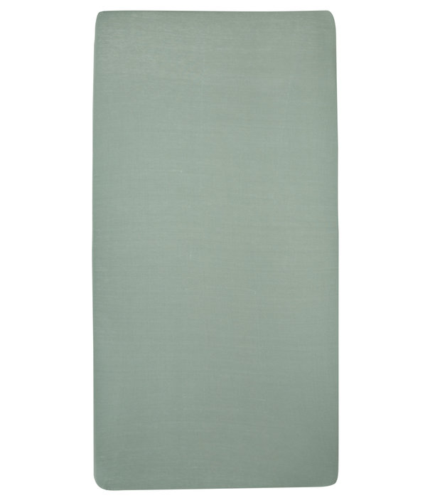 Meyco Meyco - Ledikant Jersey Hoeslaken Stone Green || 2-pack