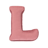 Betty's Home - Velvet Letter Kussen - L - Oud Roze