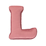 Betty's Home - Velvet Letter Kussen - L - Oud Roze