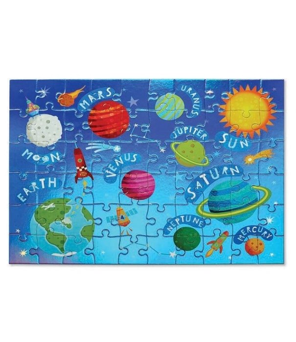 Crocodile Creek Crocodile Creek - Foil Puzzel - Outer Space (60-delig) 4+