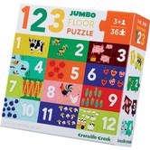 Crocodile Creek Vloerpuzzel XL - Jumbo Floor Puzzel 123 (36-delig) | 3+