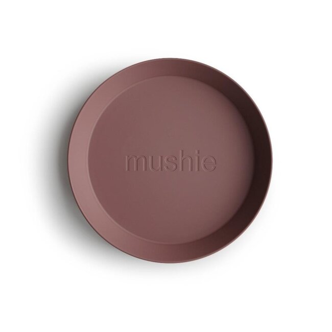 Mushie Diner Bord Rond - Woodchuck (set van 2)
