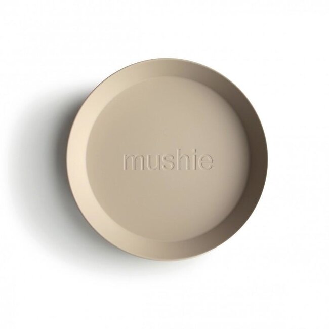 Mushie Diner Bord Rond - Vanillia (set van 2)