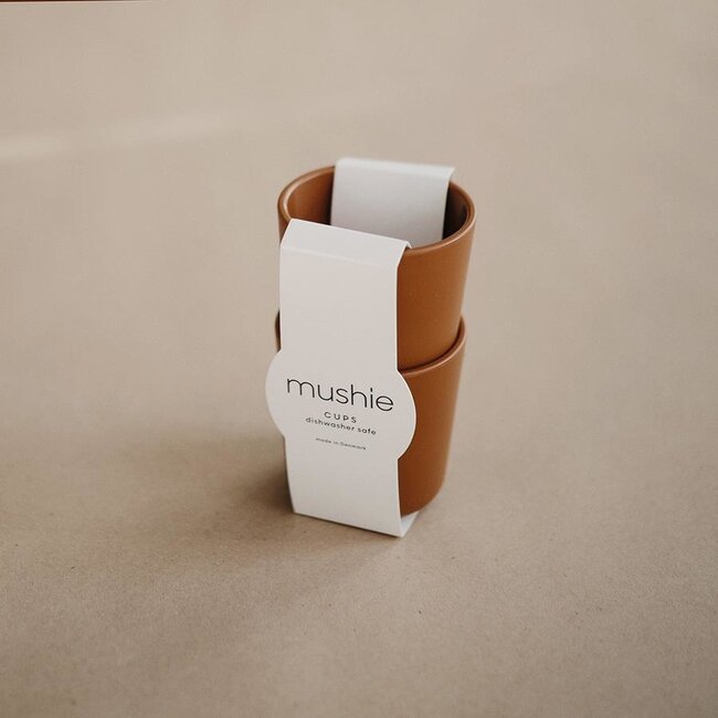Mushie Beker - Caramel (set van 2)