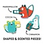 Mudpuppy - Kras & Ruik Puzzel - Camfire Friends (60-delig) 4+