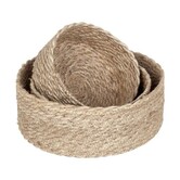 Jute Gevlochten Manden Set (3-delig)