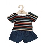 Hollie - Poppen Kledingset - Jeansbroekje Stripes