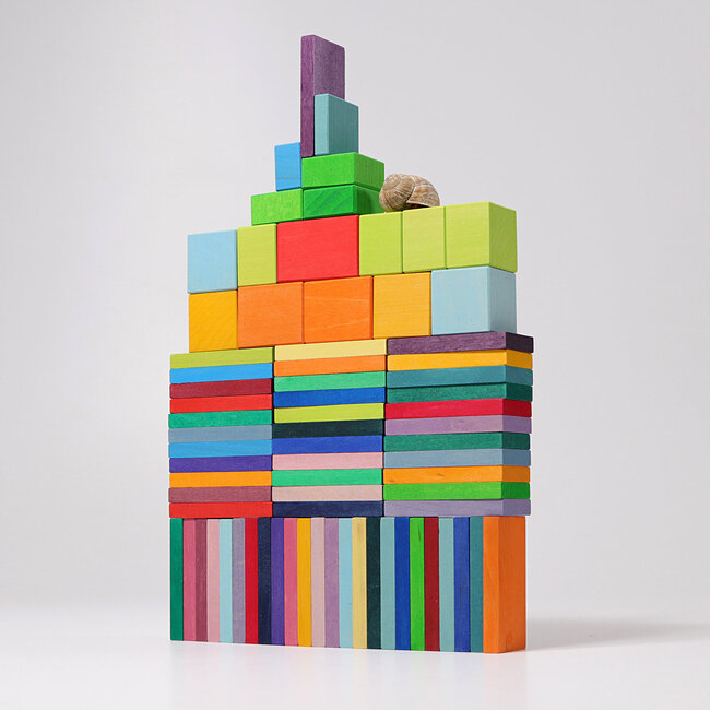 Grimm's - Houten Domino & Bouw Set (74-delig)