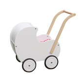 EXIT || Van Dijk Toys - Houten Poppenwagen Wit