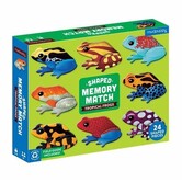 Mudpuppy Shaped Memory Match - Tropical Frogs (24 delig) | 3+