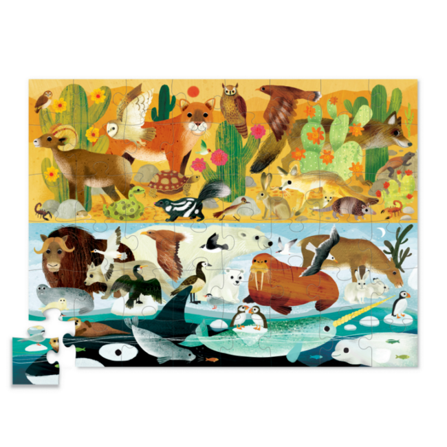 Crocodile Creek - Puzzel Hot & Cold -  (48-delig) | 4+